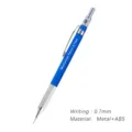 Blauer 0,7 mm Druckbleistift mit Metall-Rändelgriff und robustem ABS-Schaft für präzises Zeichnen. - 0.7mm / Blau