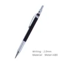 2.0mm Mechanischer Bleistift Metall ABS Schwarz Zeichenstift Kunst Skizzieren Werkzeug - 2.0mm / Schwarz