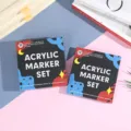 Acrylic marker set waterproof water-based graffiti pens 24/12 colors art painting pens - Twelve Colors