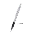 2.0mm mechanical drafting pencil with anti-slip rubber grip and metal barrel for drawing art. - 2.0mm