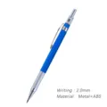 Druckbleistift 2.0mm Metall ABS blau technisches Zeichnen Minenhalter Schreibwerkzeug - 2.0mm / Blau