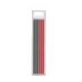 2.8mm deep hole woodworking pencil refills, black and red lead, 6 pcs box packaging. - 3 Black & 3 Red Carpenter Pencil Leads (Pack of 6)
