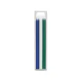 2.8mm deep hole carpenter pencil refills colored mechanical leads 6pcs set for woodworking - 2 Blue, 2 White & 2 Green Carpenter Pencil Leads (Pack of 6)