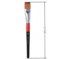 Flat paint brush artist watercolor acrylic painting tool with comfortable handle 21.7cm long - Size 7