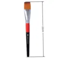 Flat artist paint brush watercolor acrylic painting tool 22cm long art supply single piece - Size 8