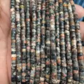 Natural stone spacer tube beads 2x4mm DIY jewelry making craft handmade bracelet loose beads - 5