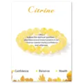 Natural yellow citrine crystal bead stretch bracelet for women and men, elegant jewelry piece. - Citrine