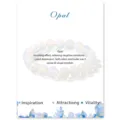 Opal bead bracelet natural gemstone elastic jewelry healing energy soothing fashion gift - Opalite