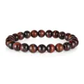 Red tiger eye gemstone beaded bracelet for men natural stone fashion couple jewelry gift - Red Tiger Eye