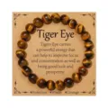 Natural tiger eye gemstone beaded bracelet for women healing crystal energy protection jewelry - Tiger Eye Classic Style 41