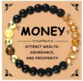 Obsidian tiger eye stone beaded bracelet triple protection wealth luck jewelry adjustable variant - Wealth Multi-Gem Style 7