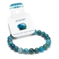 Natural Blue Apatite Beaded Bracelet Gemstone Crystal Jewelry Gift For Women Girls - Apatite