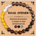 Natural gemstone bead bracelet multi color crystal energy healing bracelet for women - Road Opener Multi-Gem Style 11