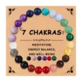 7 Chakras Natural Stone Bead Bracelet Meditation Energy Balance Healing Jewelry Gift - 7 Chakras Energy Style 15