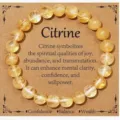Natural citrine crystal beaded bracelet gemstone jewelry energy healing gift for women and girls - Citrine Bright Style 28