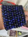 Pulsera de cuentas de piedra preciosa ojo de tigre azul venta al por mayor fabrica - 4mm (aprox. 90pcs) / Ojo de Tigre Lapislázuli