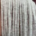 Natural white crystal tube spacer beads 2x4mm DIY handmade jewelry making strands for crafts. - White Crystal
