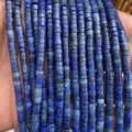 Natural lapis lazuli tube spacer beads for DIY handmade jewelry bracelets crafting 2x4mm - Lapis Lazuli