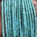 Turquoise spacer beads 2x4mm tube cylinder loose beads for DIY jewelry making crafting 1str - Turquoise