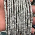 Grey cylinder tube spacer beads loose beads DIY handmade jewelry making crafting 2x4mm - 21