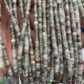 Natural stone 2*4mm tube beads spacer loose beads DIY handmade jewelry crafting 1 - 24