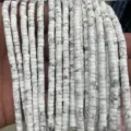White stone tube spacer beads 2x4mm loose beads for DIY handmade jewelry crafting projects - White Howlite