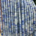 Blue natural crystal tube beads 2x4mm spacer beads for DIY jewelry making crafts - 33