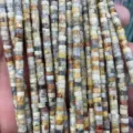 2x4mm Tube Spacer Beads Natural Stone Cylindrical Loose Beads for DIY Jewelry Making Variant - 38