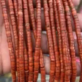 Red jasper tube beads spacer beads DIY handmade jewelry accessories natural gemstone parts - Red Jasper