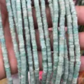 Natural crystal stone tube spacer beads 2x4mm DIY handmade jewelry making crafting supply - 42