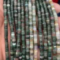 Natural crystal stone tube beads spacer loose beads for DIY handmade jewelry making craft supplies - India Agate