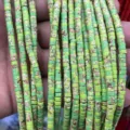 Green cylinder spacer tube loose beads for DIY handmade jewelry crafting accessories supplies. - Green Shoushan Stone