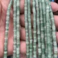 Green white tube spacer beads natural crystal stone loose beads for DIY handmade jewelry making - Green Aventurine