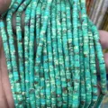 Turquoise Tube Spacer Beads 2x4mm Cylindrical Loose Beads For DIY Jewelry Making Kit - 63