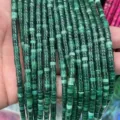 Green 2x4mm cylinder tube spacer loose beads for DIY handmade jewelry making and crafting. - 73