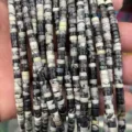 Natural stone tube beads 2x4mm spacer beads loose DIY handmade jewelry making supplies - 82