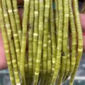 Natural stone tube beads 2x4mm spacer loose beads for DIY jewelry making and handmade crafts. - 83