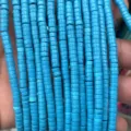 Blue 2x4mm tube spacer beads loose beads for DIY handmade jewelry crafting and accessories. - 84