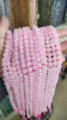 Hilo de cuentas sueltas redondas de piedra preciosa de cuarzo rosa natural para joyería. - 4mm (aprox. 90pcs) / Cuarzo rosa natural