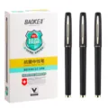 Black gel pens 0.5mm fine point smooth writing office business signature pens 3 pack - 0.5mm / Black