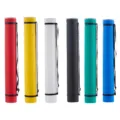 Portable plastic poster tube with adjustable strap, waterproof document storage for art prints. - Default