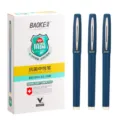 Baoke 1828 0.5mm black gel ink pen, frosted barrel business office signature writing pen. - 0.5mm / Blue Black
