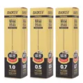 Baoke gel pen refills set, waterproof black ink, smooth writing for students and office use. - 0.5mm / Black