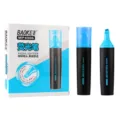 Baoke MP4906 highlighter pen set with resin tip and 5.5mm line width for smooth student writing. - Sky Blue