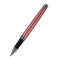 Metal Gel Rollerball Pen Reddish Brown Finish Business Office Writing Pen Instrument - Champagne Pink