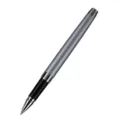 Metal rollerball pen with sleek grey finish and smooth writing tip for business office use. - Space Gray
