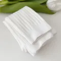 White ribbed knit tights for toddler girls, cute spring leggings for kids daily wear. - White