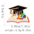 2027 abschluss kutte katze emaille nadel brosche süß buch schüler geschenk andenken - C3620-4