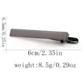 Pince à cravate classique pour homme en cuivre au design élégant avec dimensions précises. - Noir Fusil Lisse