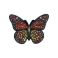Vlinder Geëmailleerde Broche Schattige Dier Legering Badge voor Rugzak Kleding Accessoires - Vlinder
